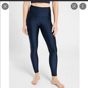 Athleta Elation Shine Tight Navy Blue XS